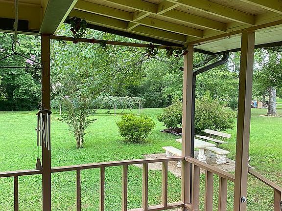 Back porch with nice view
