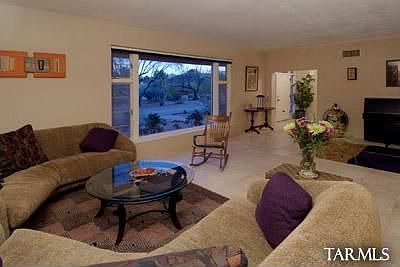 large open living room with picture window