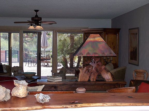 from kitchen toward rear patio