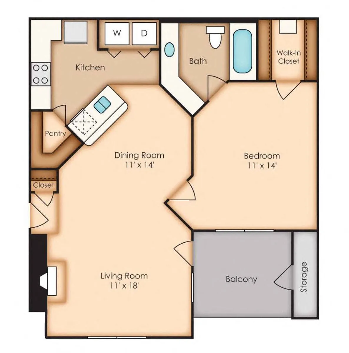 Floor plan Washington (A1)