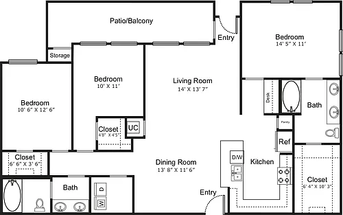 Floor plan Gramercy