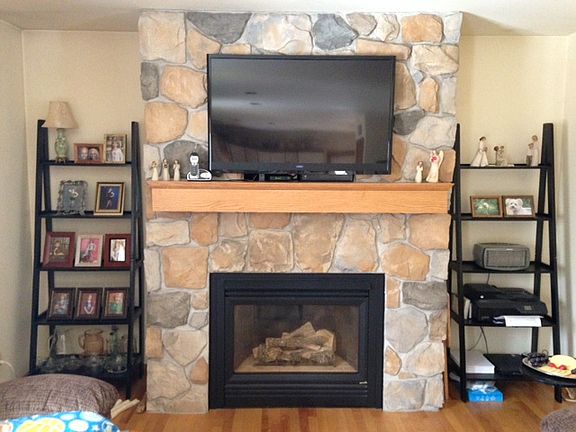 Remodeled fireplace