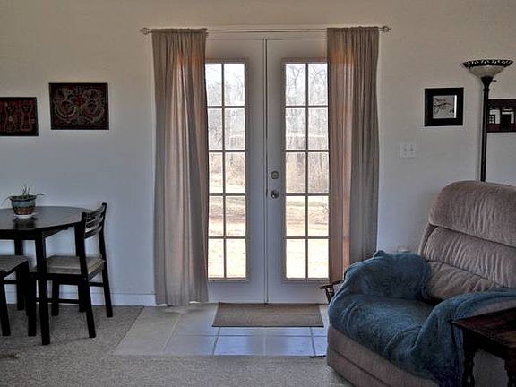 French doors in living area
