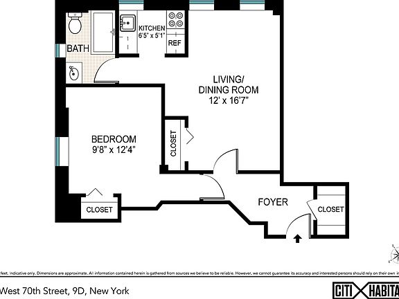2nd image of 30 W 70th St APT 9D