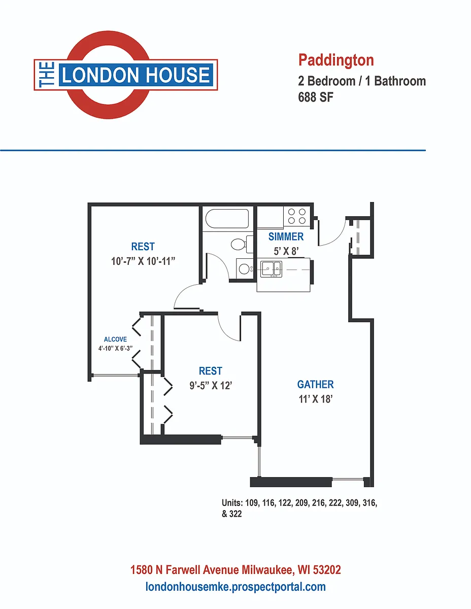 Floor plan Paddington