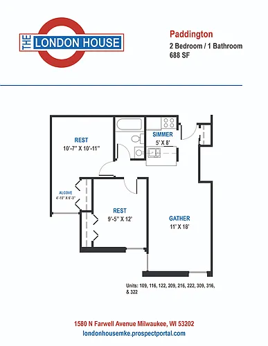 Floor plan Paddington