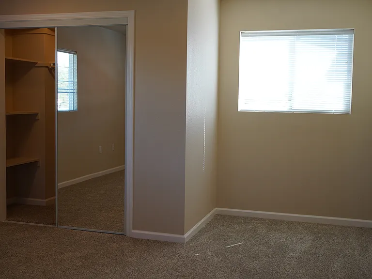 Large bedroom with walk-in closet
