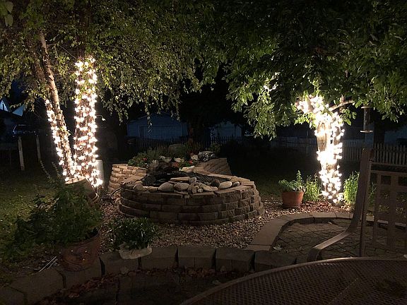 Pavestone patio & koi ponds