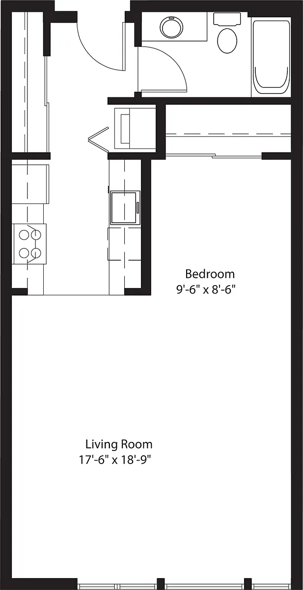 Floor plan Studio L