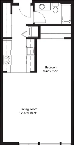 Floor plan Studio L