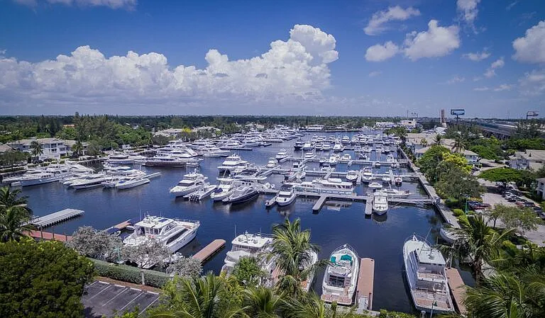 View of the Apartments Next to Marina