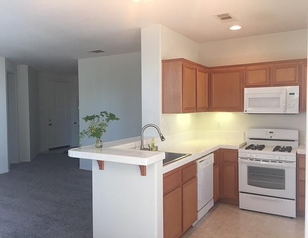 Kitchen with open living space