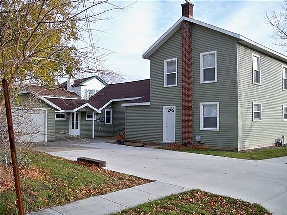 Rear patio and driveway area