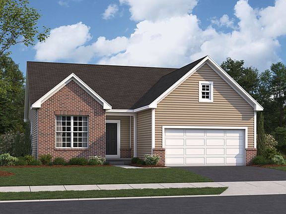 Ashland Elevation A with Brick