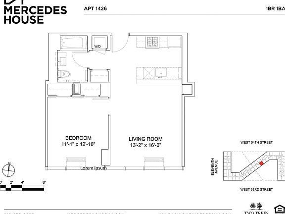 2nd image of 550 W 54th St APT 1426