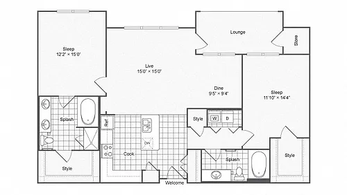Floor plan B6