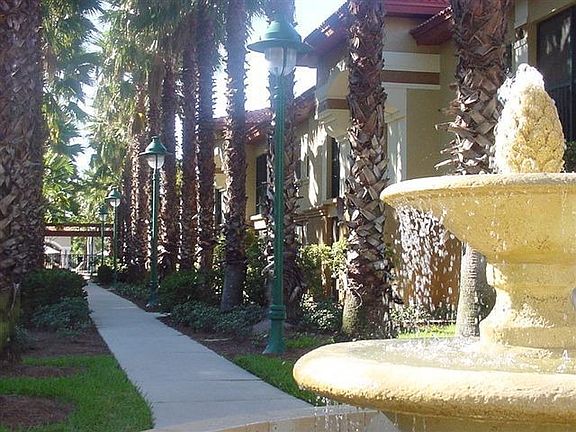 Lush Lanscaping with Water Fountains