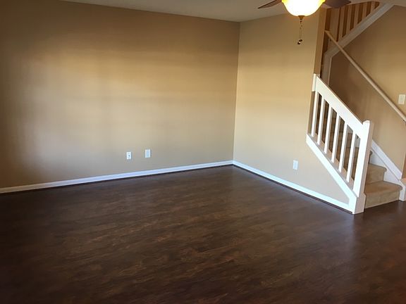 Living area with new floors