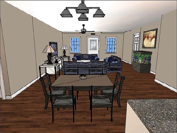 View of living area