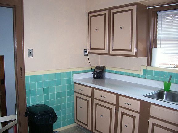 Freshly painted kitchen