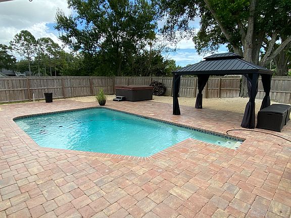 Resort style pool area