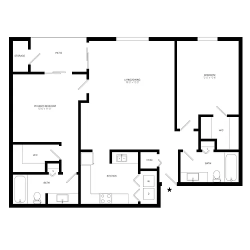 Floor plan The Hideaway