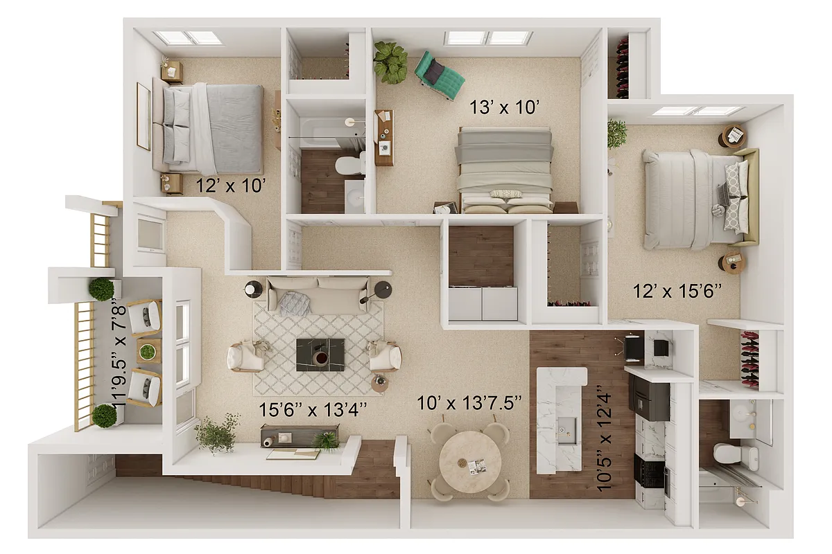 Floor plan Peak Stone C2CR3