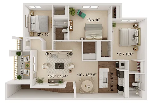 Floor plan Peak Stone C2C