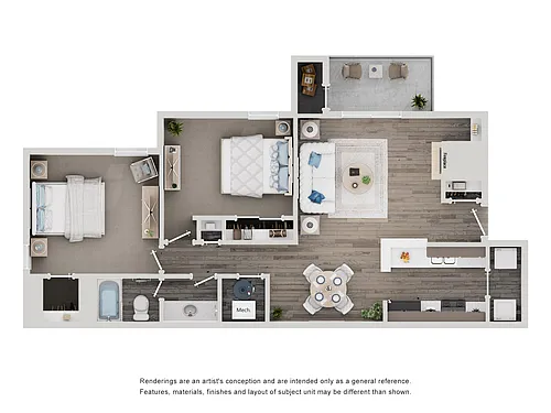 Floor plan B1-2X1