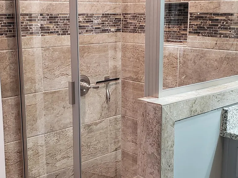 Master shower