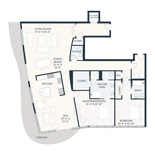 Floor plan B101D