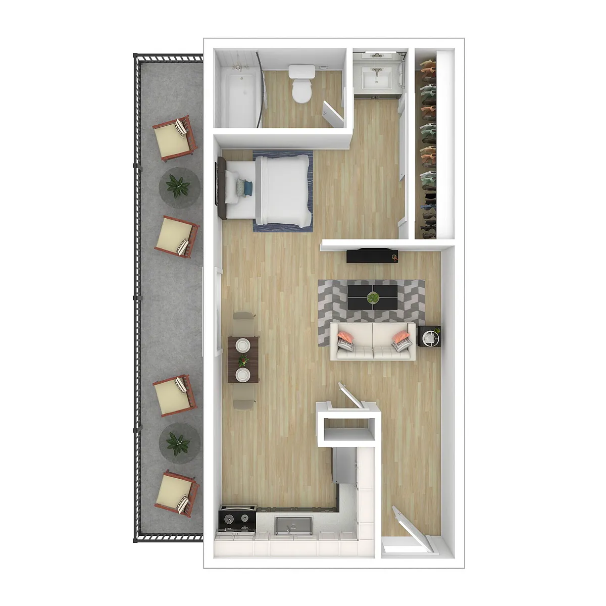 Floor plan Studio