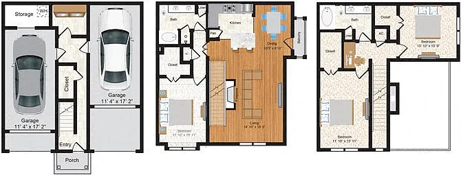 Floor plan 3A w/ Balcony Renovation 2