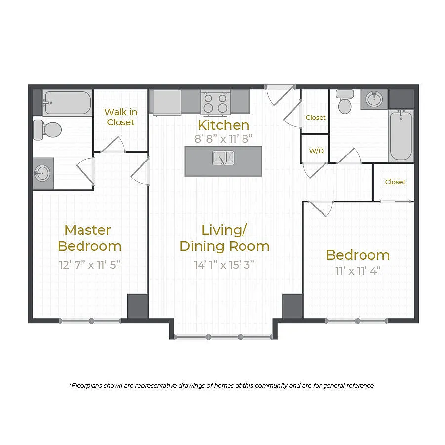 Floor plan 2B