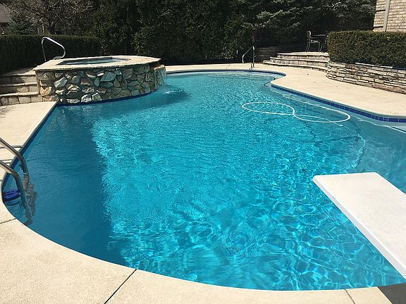 Pool and Spa with Waterfall