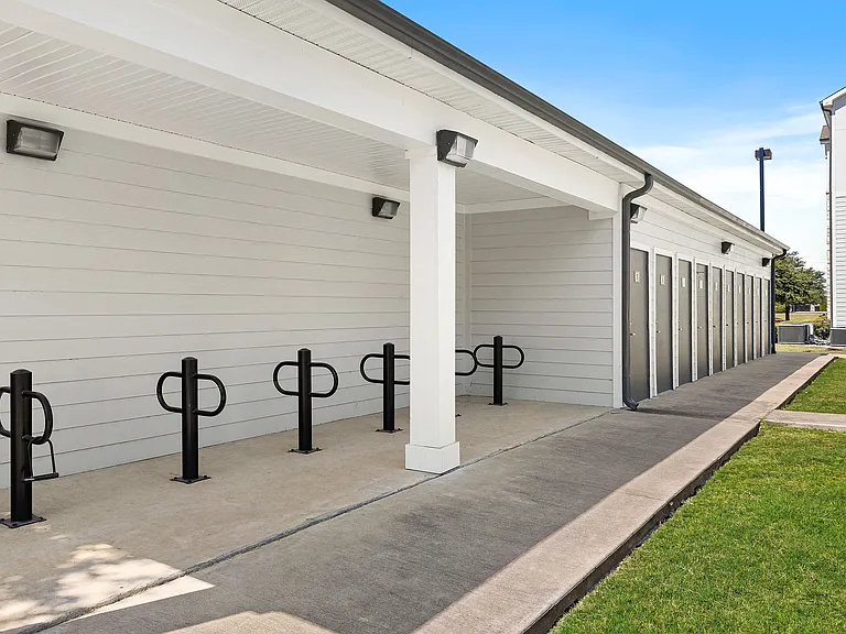 Covered Bike Storage Area