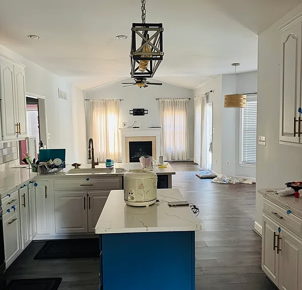 Kitchen and Family Room