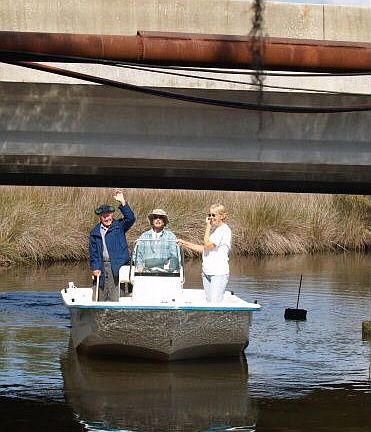 Under the bridge on Old Folkstone Road -- going fishing !!