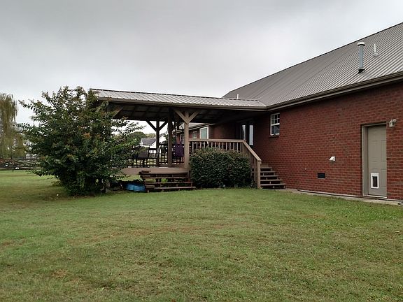 Attached covered back deck