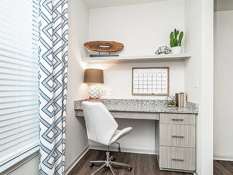 Built-in computer desks and shelves available