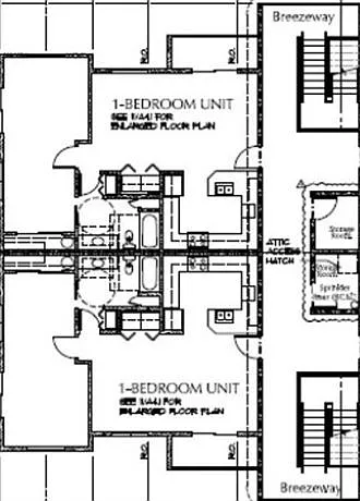 Floor plan Floorplan x One Bedroom with Terrace