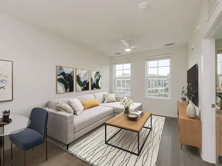 Living Room with Hard Surface Flooring