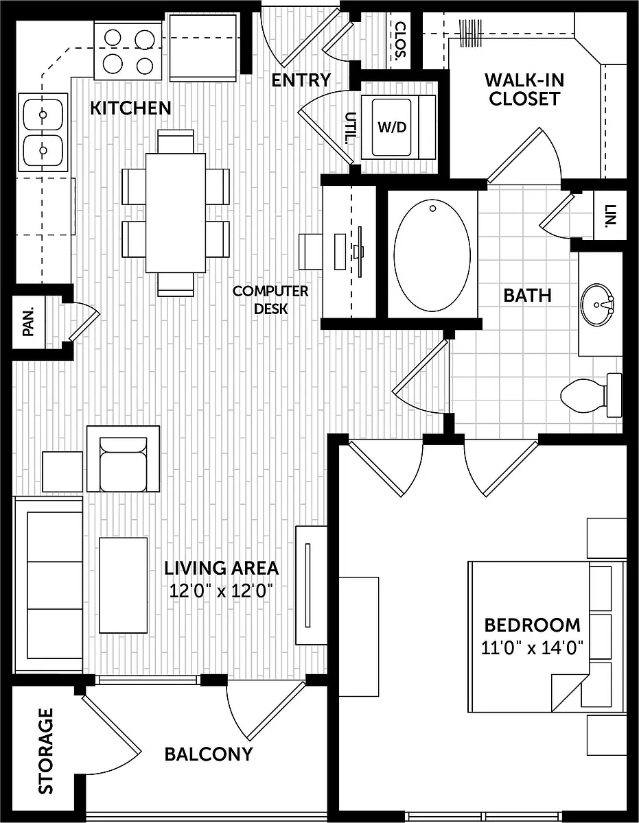Floor plan 1CR