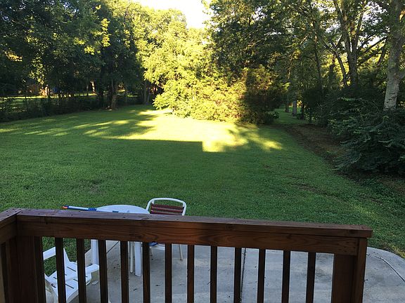 Large private backyard