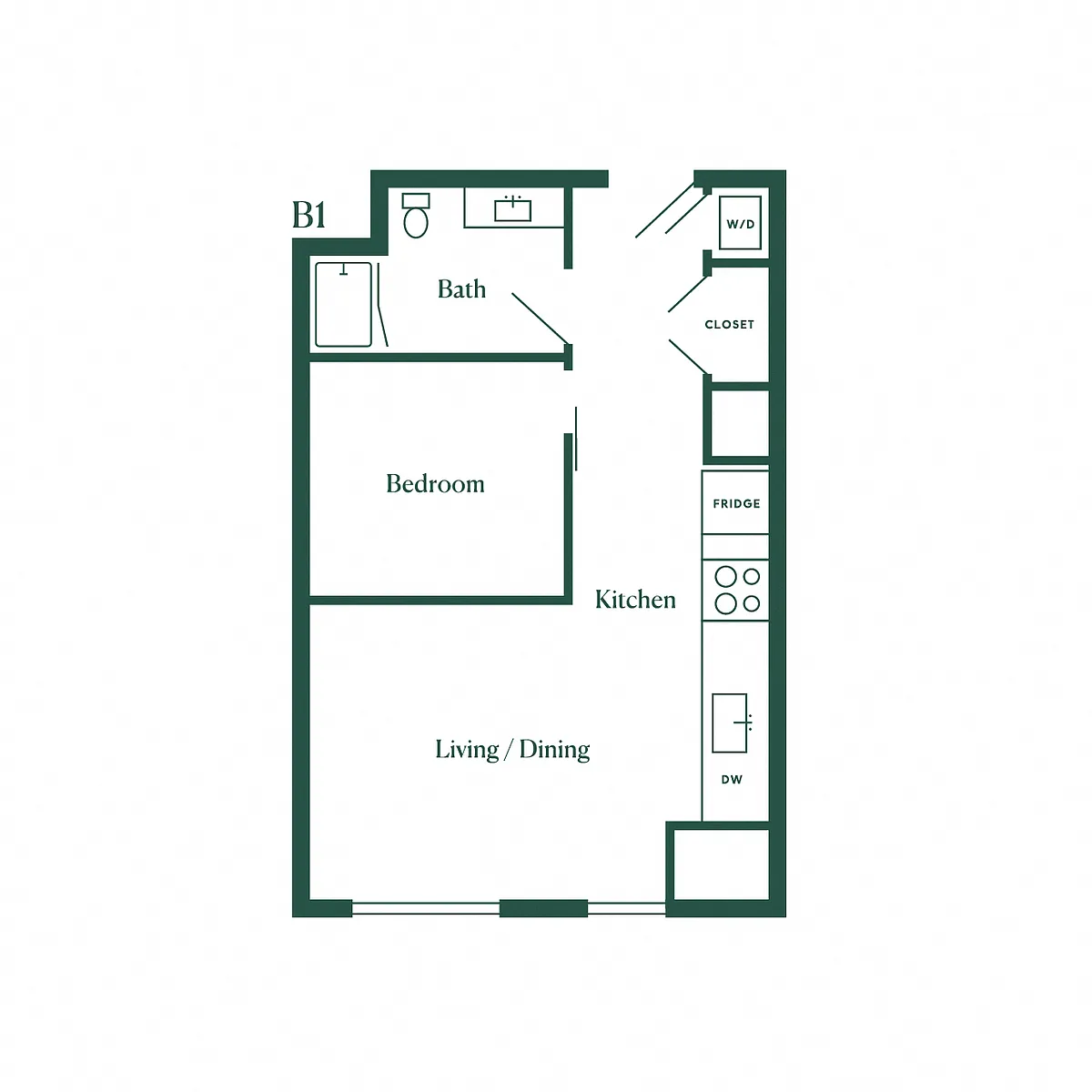 Floor plan B1