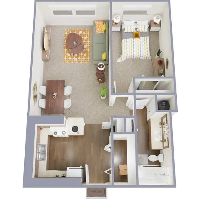 Floor plan 1 Bedroom