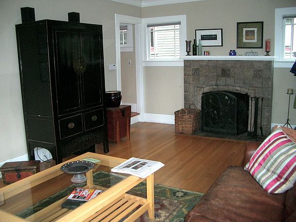 Fireplace in living room