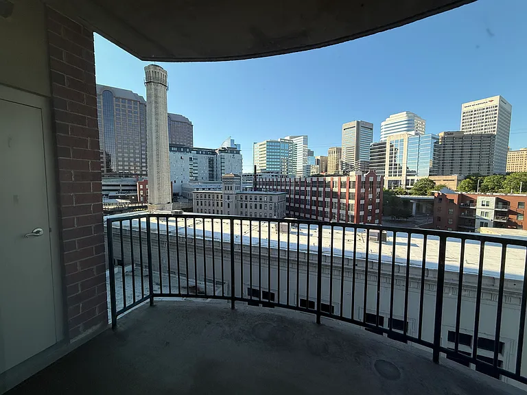 Balcony with storage