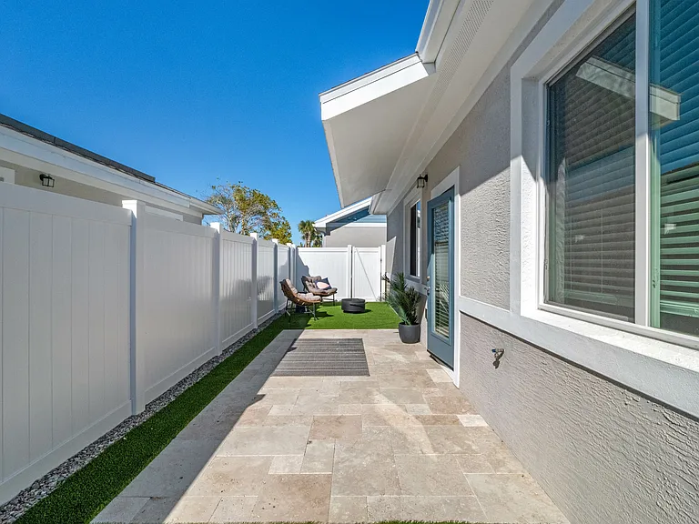 Backyard patio space