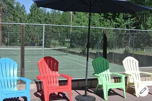 tennis courts on site.
